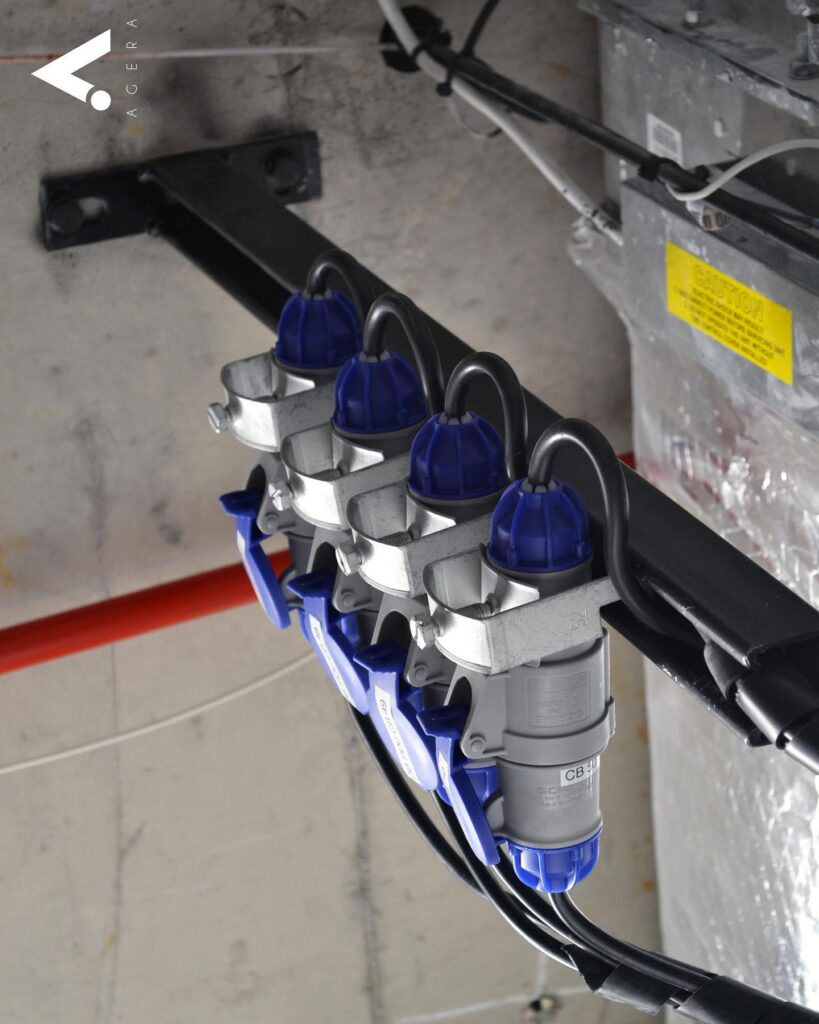 Underfloor leak detection equipment in UBS server room